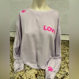 Wildfox Light Purple Dogs Love Me Sweatshirt